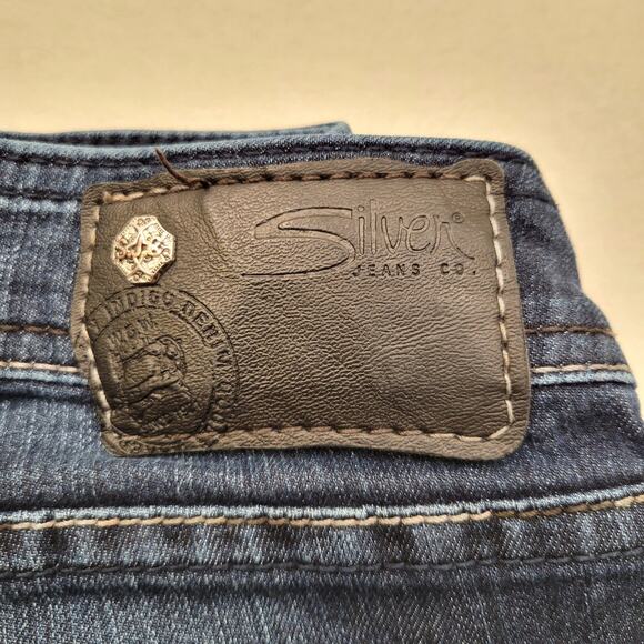 Silver Jeans Women's W27 L29 Dark Blue Low Rise Suki Jegging Skinny Denim Ankle - Picture 8 of 12